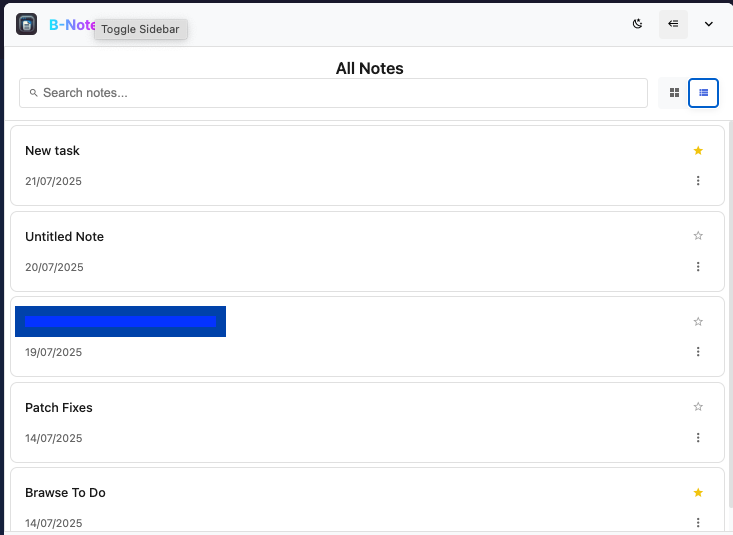 Collapsed Sidebar layout